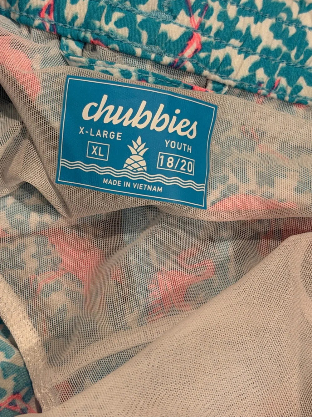 NWT Chubbies The Domingos Are For Flamingos Classic Swim Shorts